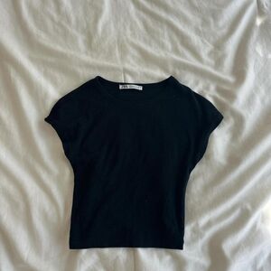 Zara Black Short Sleeve Kids Tee